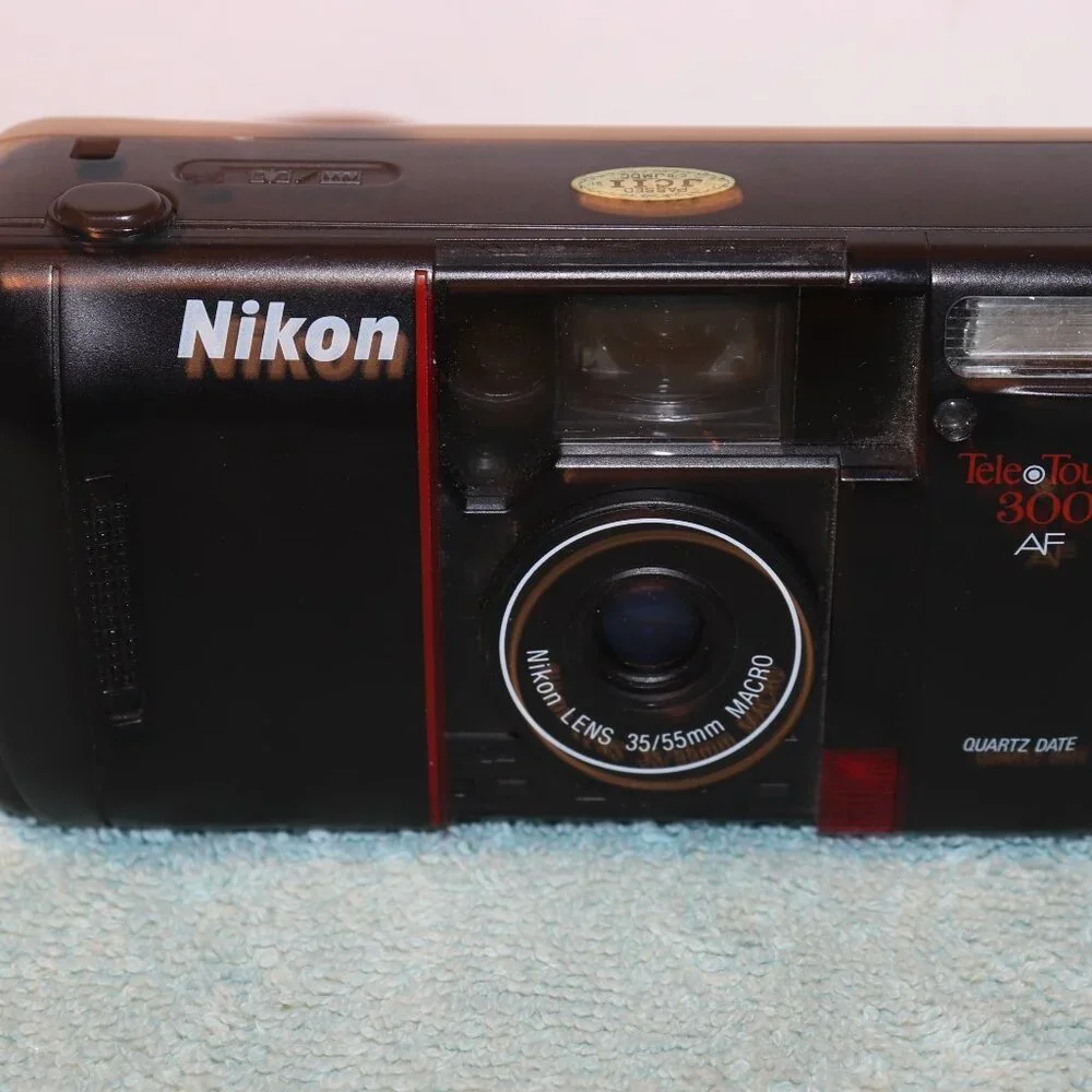 Nikon Tele Touch 300 AF Point & Shoot 35mm Film Camera 35/55mm Macro